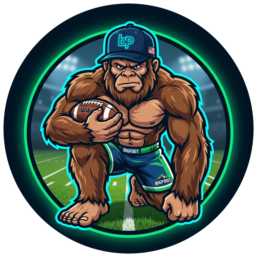 bPredict Bigfoot Mascot Logo